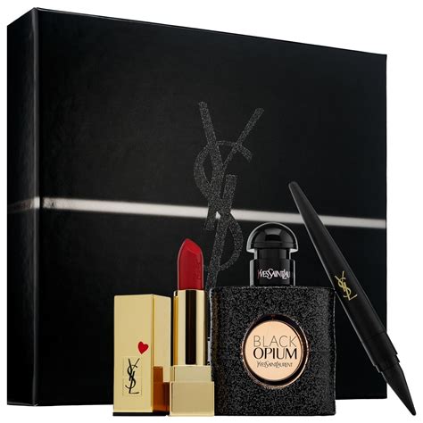 ysl black opium 30 ml gift set|superdrug black opium gift sets.